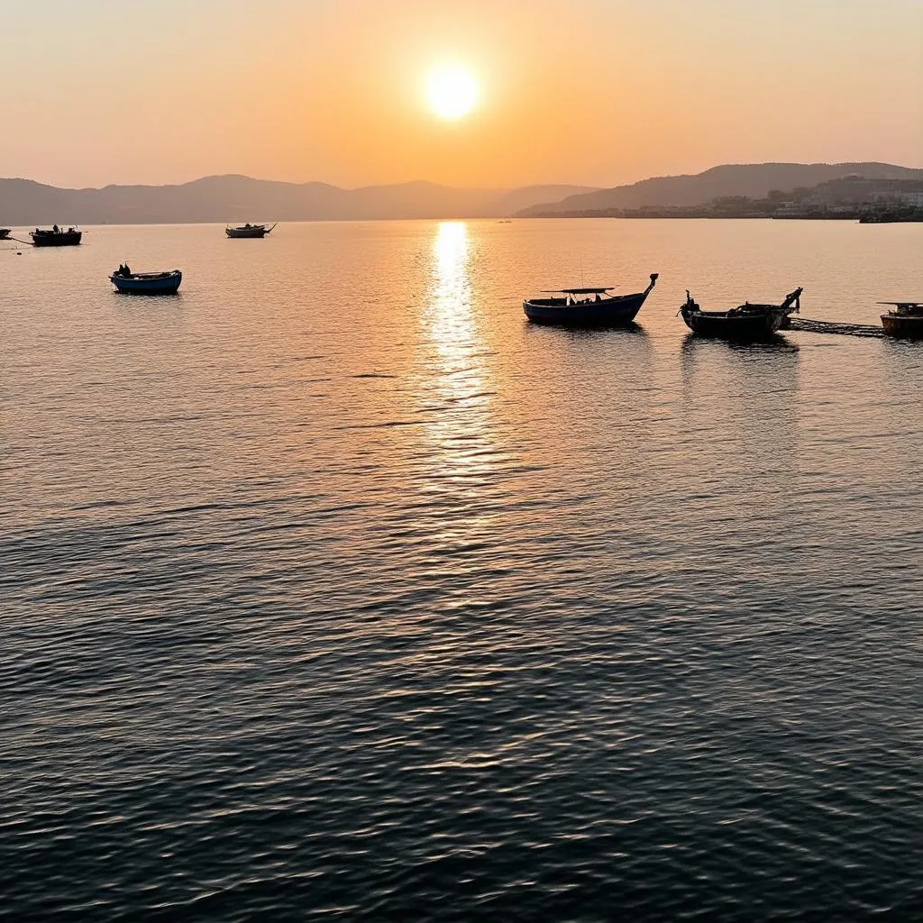 Sunrise over the Sea of Galilee